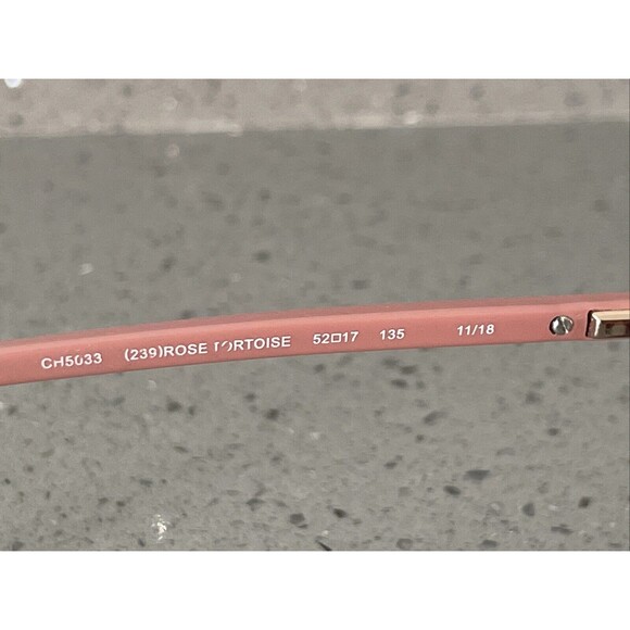 COLE HAAN CH5033 239 Rose Tortoise Womens Eyeglasses Frames Only 52-17-135 - Picture 5 of 10